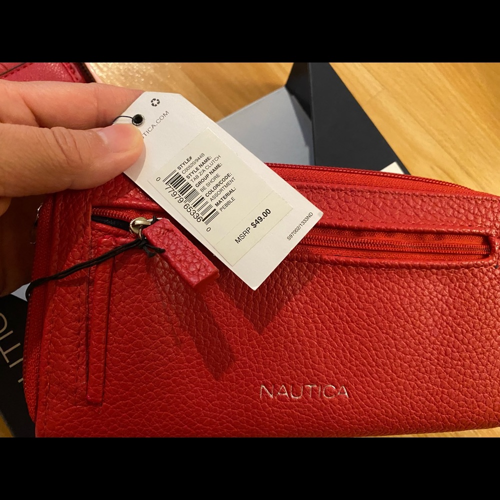 Red color with tags brand new